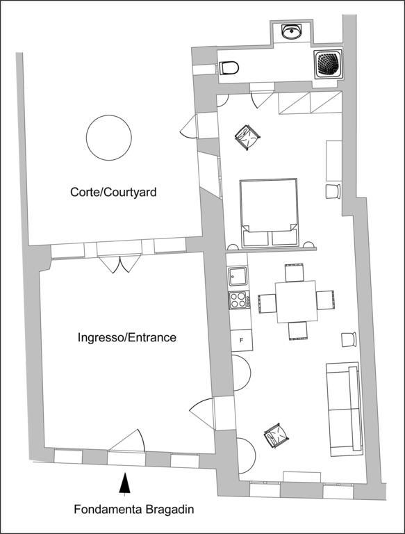 Appartamento Corte Bragadin Veneza Exterior foto